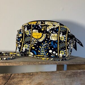 Vera Bradley Blue and Yellow Floral Crossbody purse